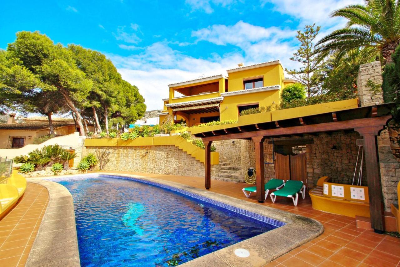El Portet - Beachfront Holiday Home With Private Pool In Moraira Exterior foto