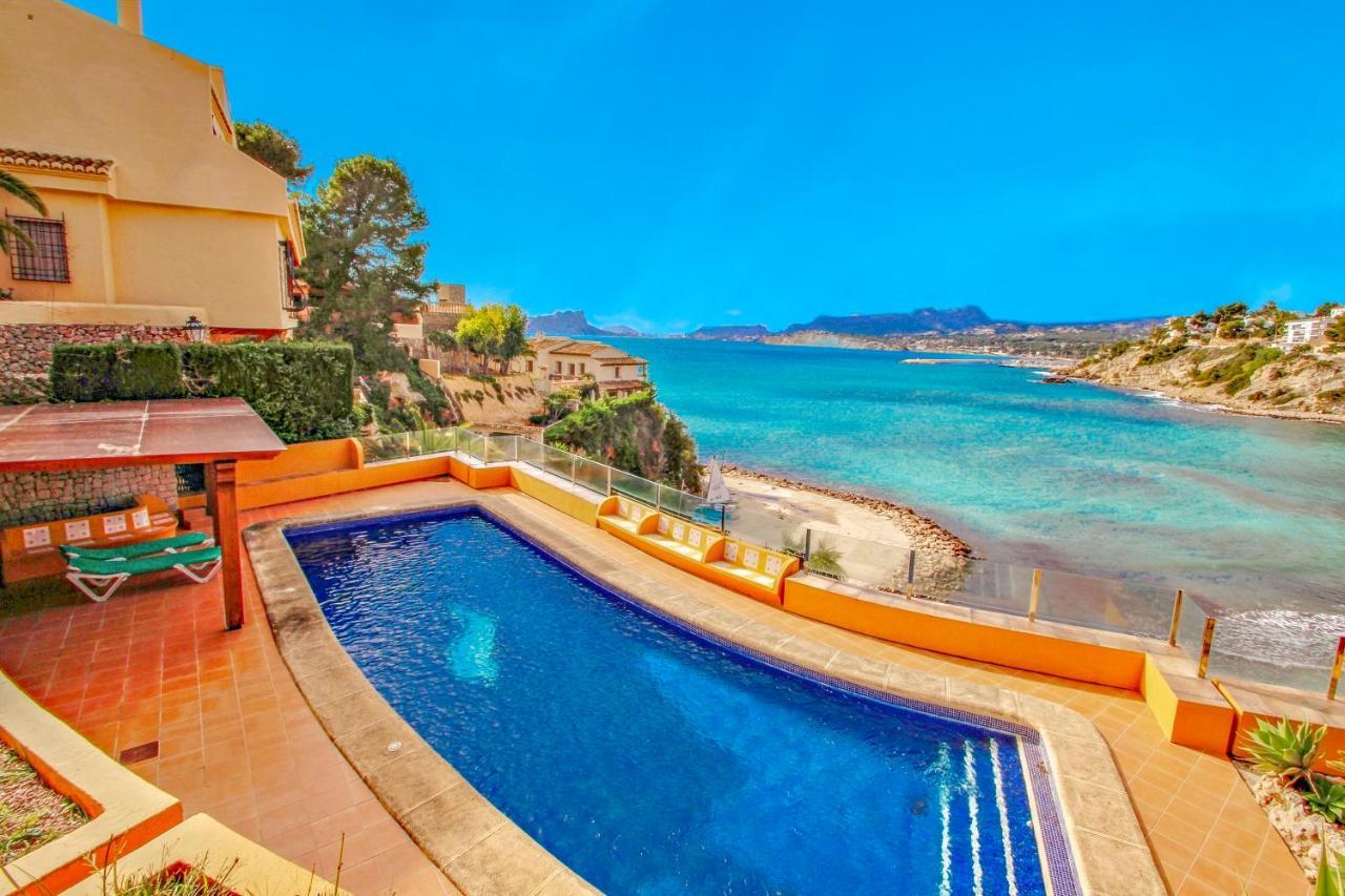 El Portet - Beachfront Holiday Home With Private Pool In Moraira Exterior foto