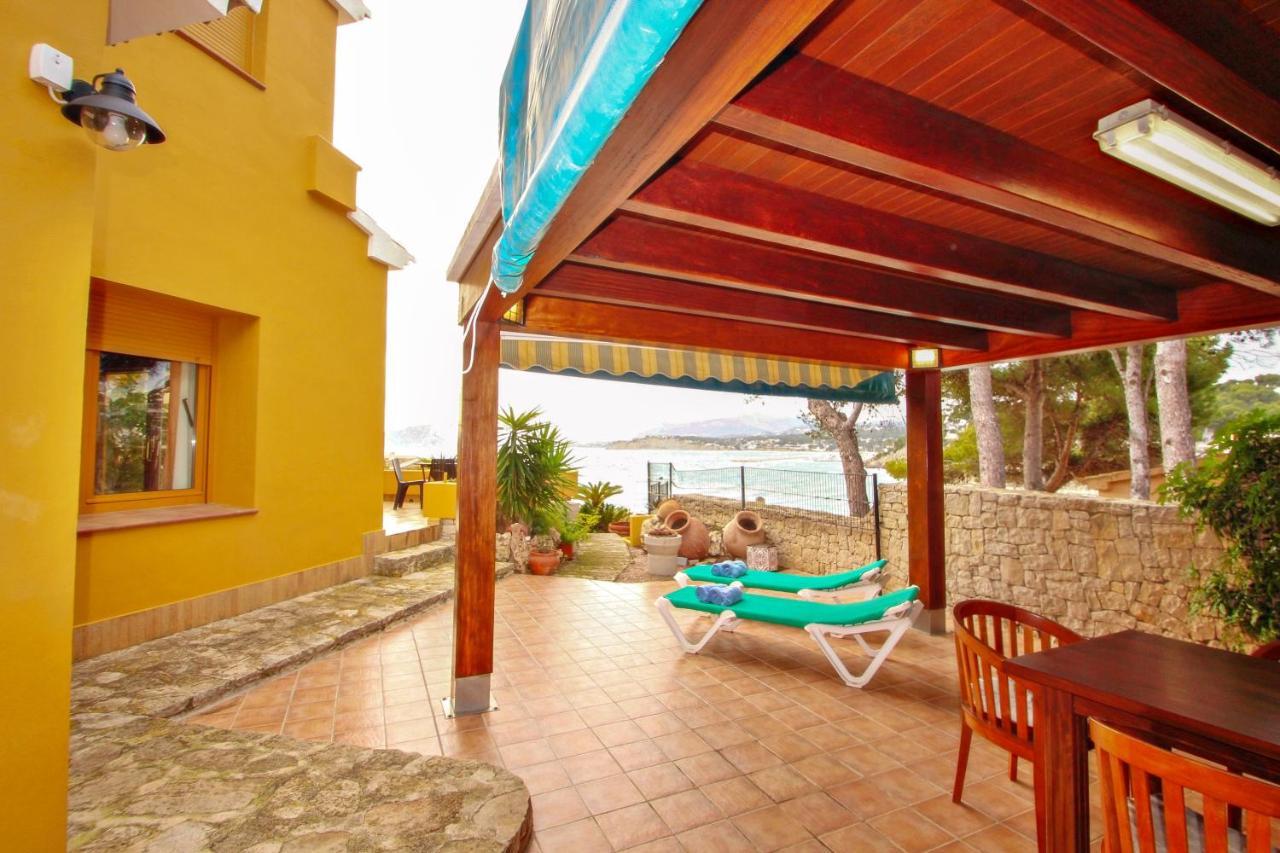 El Portet - Beachfront Holiday Home With Private Pool In Moraira Exterior foto